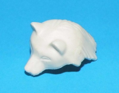 15614, 1x Wolfsmütze, Wolfskopf, Fellmütze, beige