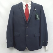 NEW Lauren Ralph Lauren Blazer Boys 20R Navy Suit Separate Two-Button