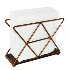 OwlGift Copper Modern Geometric Triangle Metal Wire Upright One Size,
