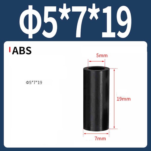 Kunststoff-Abstandshalter, Schwarz, Ø 3-12mm (M3-M12) für diverse Anwendungen - Picture 108 of 220