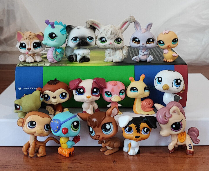 Figurines Littlest Pet Shop - Lot De 12 Animaux LPS (Réfs: 1013, 1398, 60, 515, 1050, 1037, 1347, 1200, 1923, 823, 1456, 1409, 1949) - Occasion