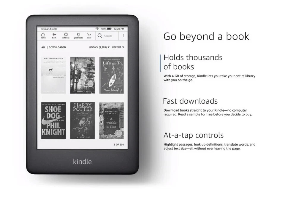 Kindle e-Reader 10th Gen 4GB Wi-Fi Waterproof E-Book Reader 1 Year Warranty NEW - Image 4 of 4