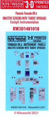 Kits World Decals 1/48 3D INSTRUMENTATION TORNADO GR.4 INACTIVE SCREENS TARDIS