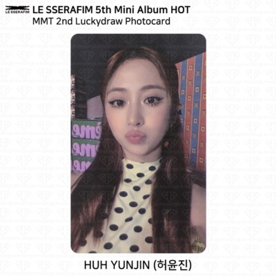 K-POP・アジア LE SSERAFIM Le Sserafim 5th Mini Album HOT MMT 2nd Luckydraw Photocard