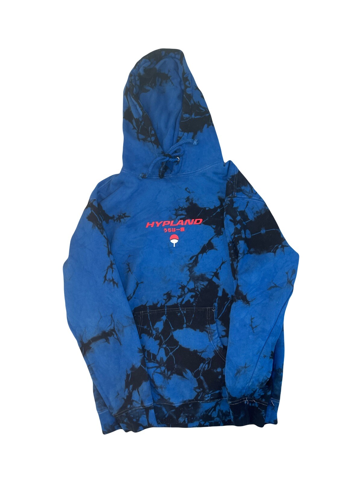 Hypland Naruto/Itachi tiedye blue and black hoodie Gem