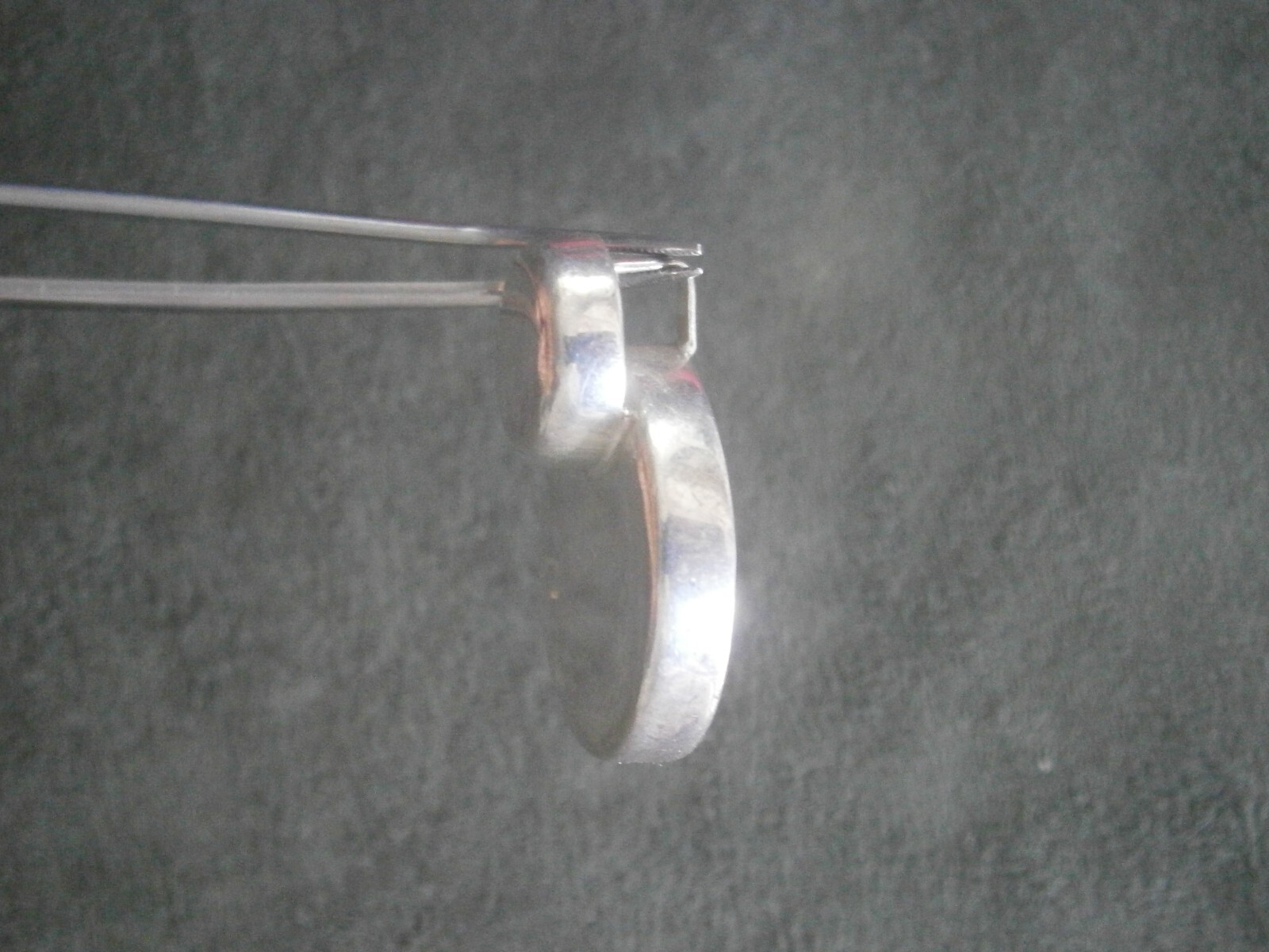 Two Layered Circles Vintage Solid Sterling Silver… - image 4