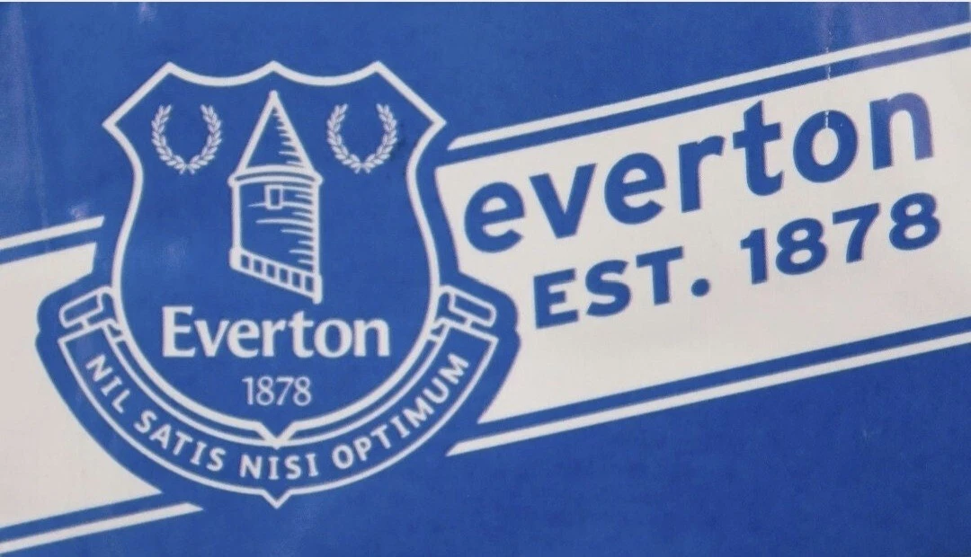 Fanion Vintage Everton FC - Petit Drapeau D'époque Angleterre