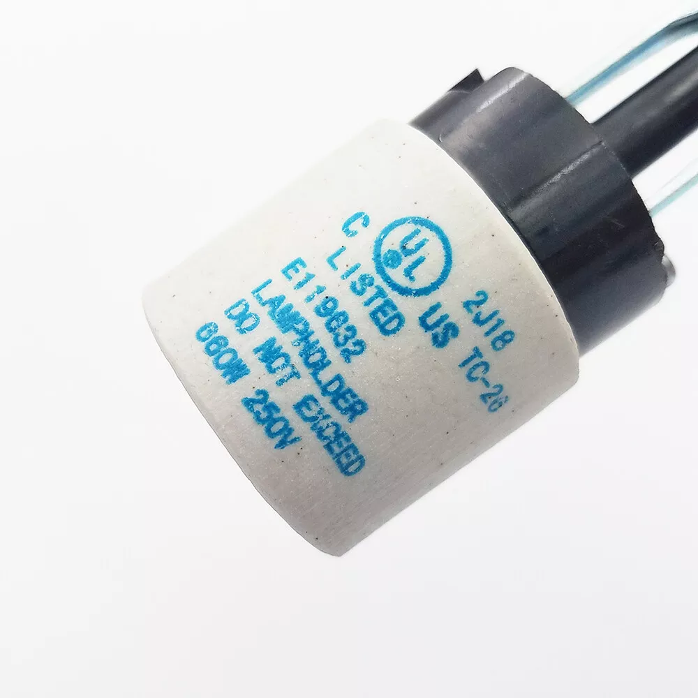 Universal Socket Knob Ceramic Switch E26 250W 660W 250V Porcelain Rotary Switch