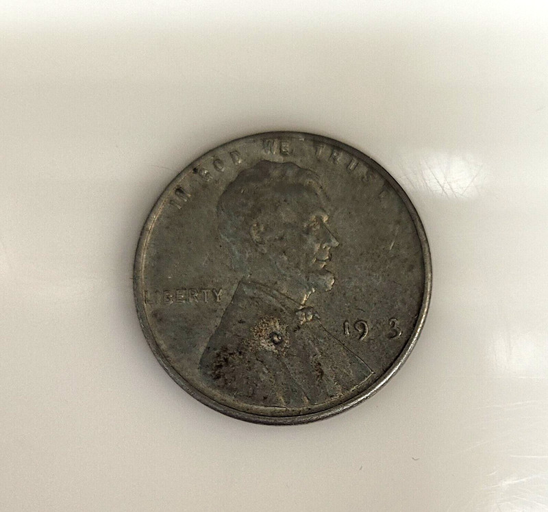 1943-S Lincoln Steel Wheat Penny Weak 4 & S Ungraded Uncertified
