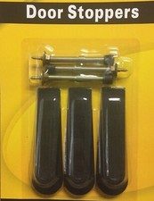 6 pc Set Door Stop Wedges Guard Plastic Under Door Stoppers Spring Door Stops