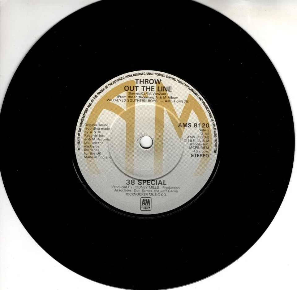 38 Special - Hold On Loosely - A&M AMS 8120 - EX/VG - 1981 - Free Post Foto 4 de 4