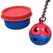 Tupperware Shape O Ball Keychain & Smidget 2 oz New