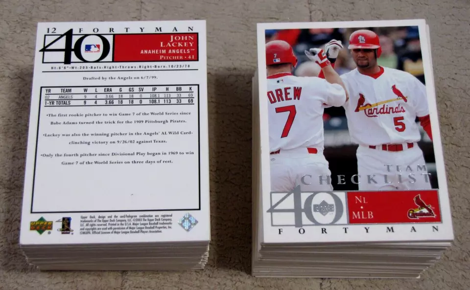 2003 Upper Deck  Fortyman Baseball  (Pick Choose Complete) - Image 2 of 2