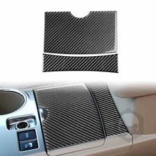 Real Carbon Fiber Central Control Storage Panel Trim For Toyota Highlander 08-13