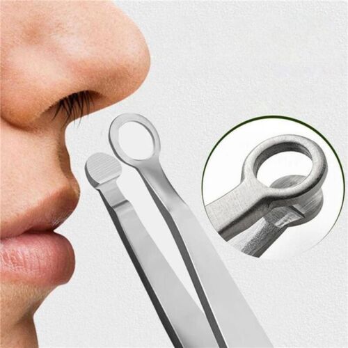 Nose Haircut Tweezers Nose Clipper Round Tip Eyebrow Steel Nose Hair Removal  699930686318 | eBay