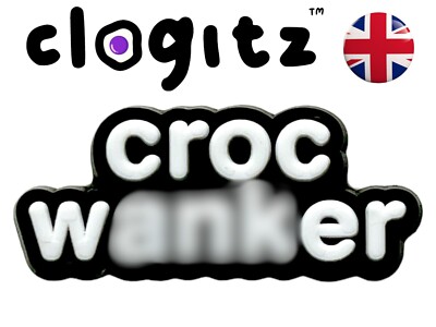 Kroko Wichser Charm Offensive Unhöflich    !!️ Schuh Charms für Crocs CLOGITZ UK  