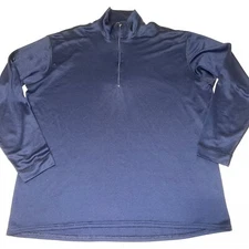 Patagonia Men's Capilene 1/4 Zip Lightweight Base Layer Pullover Blue XL Shirt