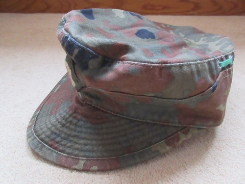 3 German Army Camouflage Flecktarn Caps, Small Size 53/ 58 - Picture 3 of 19