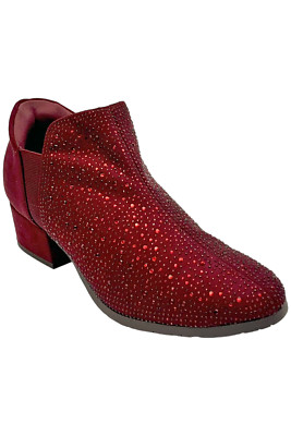 Kenneth Cole Women's Reaction Sandra EZ On Jeweled Bootie Wine