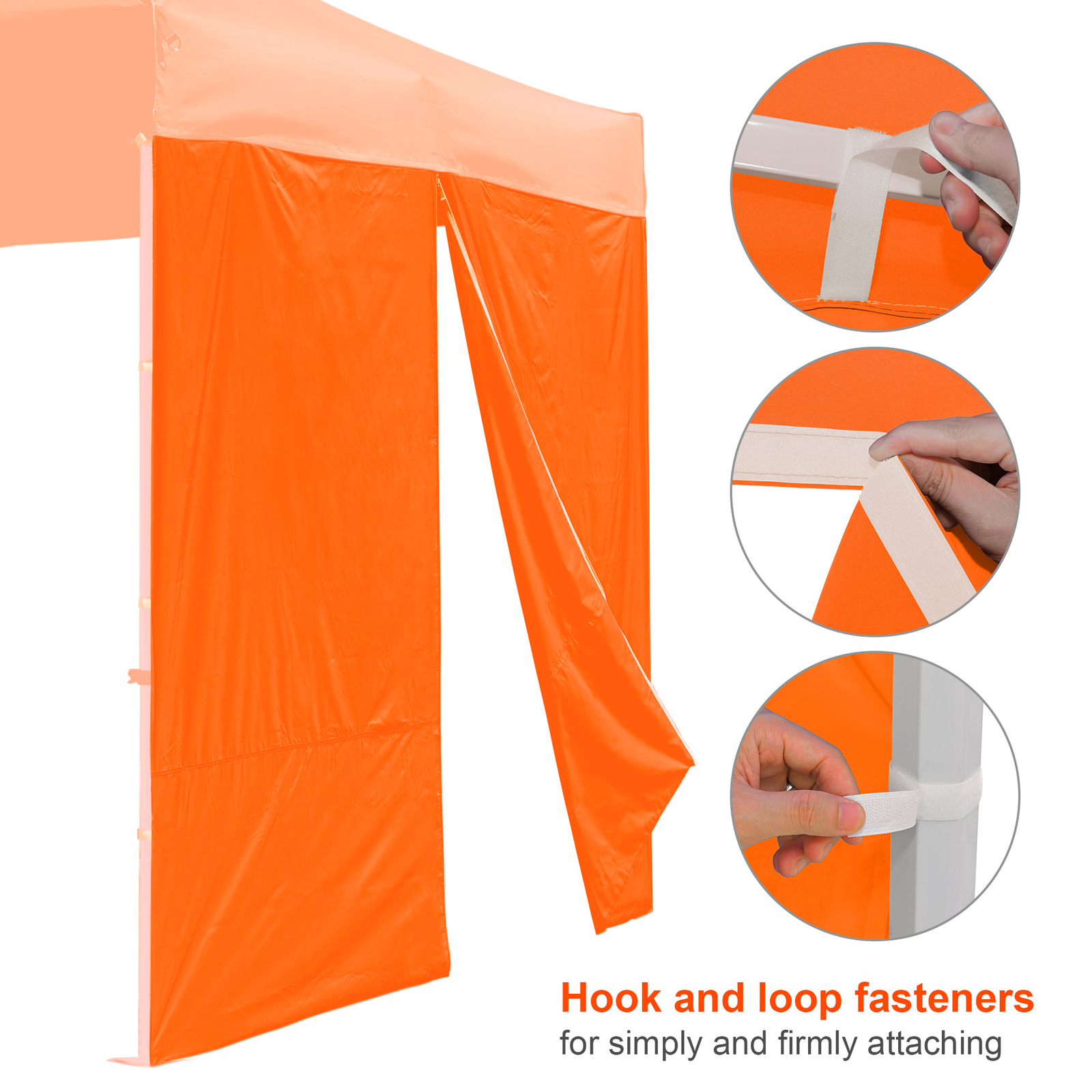 InstaHibit 1 Pack Side Wall for 10x10 Ft EZ Pop Up Canopy Tent UV50+ Zipper Pool