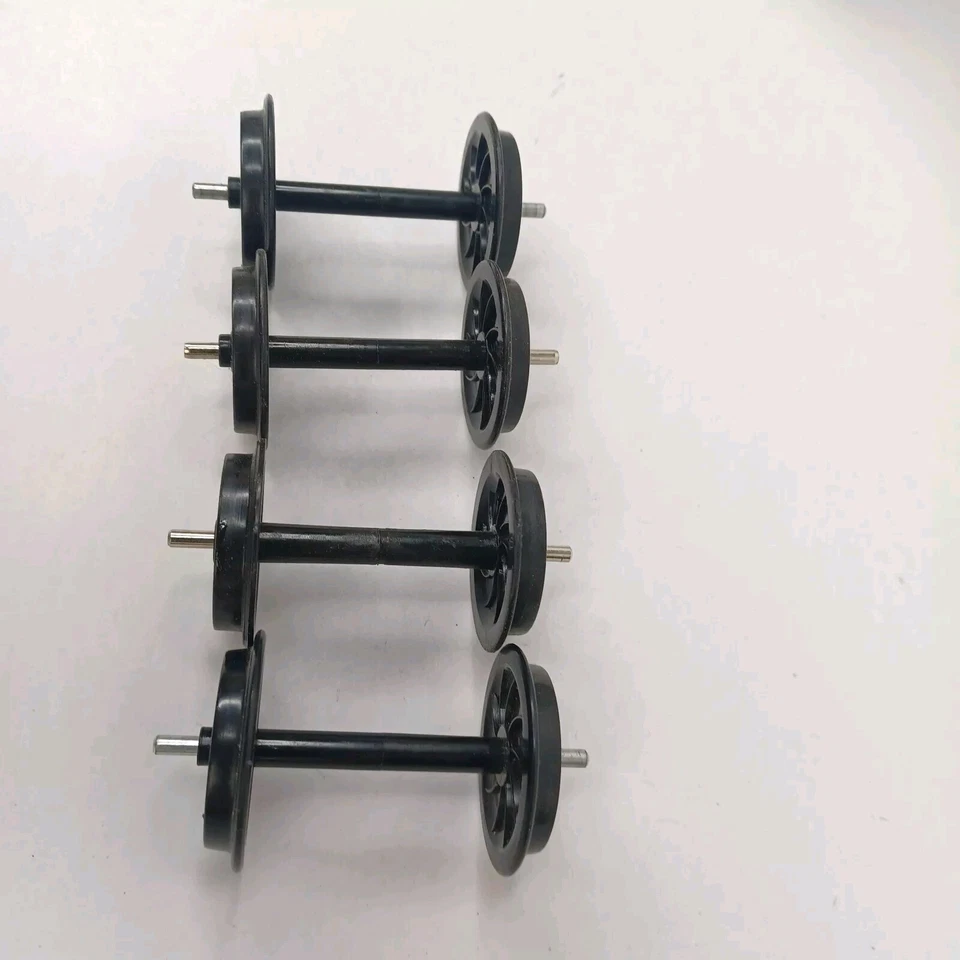 G Scale 4 Plastic Wheels Black Fit LBG Aristocraft Trains - Image 2 of 2
