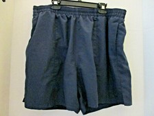 REEBOK Navy Blue ATHLETIC / BOARD / SWIM SHORTS w/ Inner Liner Men's XL