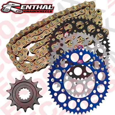 YAMAHA WR250F RENTHAL KETTE & RITZEL KIT R1 HEAVY DUTY CHAIN ALLOY SPROCKET