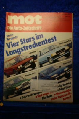 MOT 4/78 BMW 528i Mercedes 280 E Rover 3500 Alles über Aluräder