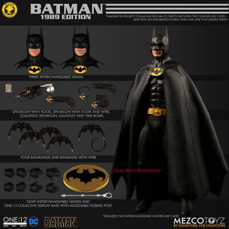 Mezco ONE：12 1989 Ver Batman Limited Edition Action Figure