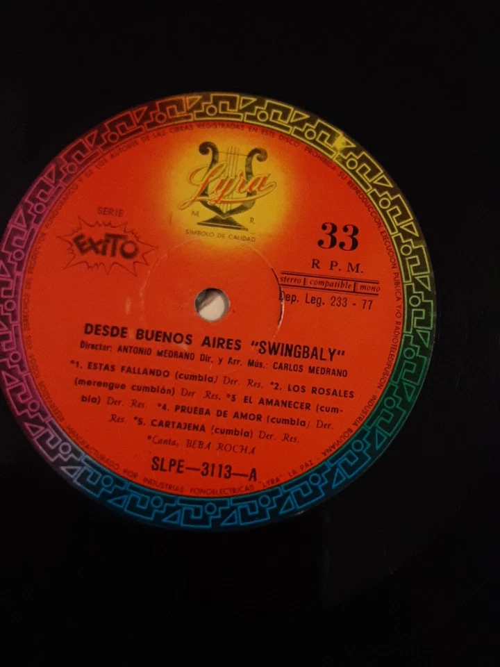 Orquesta Swingbali desde Buenos Aires, cumbia y Salsa, vinyl ,Para coleccionista - Image 4 of 4