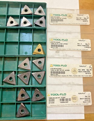 Qty:14pcs Tool Flo On-Edge Threading Carbide TNMA 54 & 55 Misc Inserts