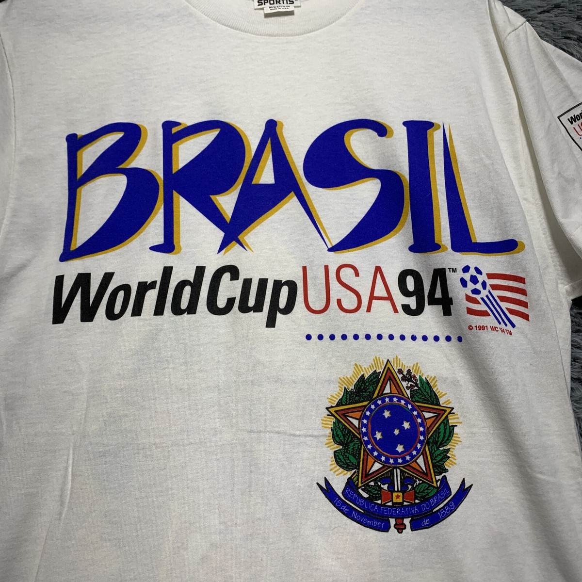 ウェア BRAZIL - 1994 () 1994 Brazil National Team Windbreaker Set S Vintage New w