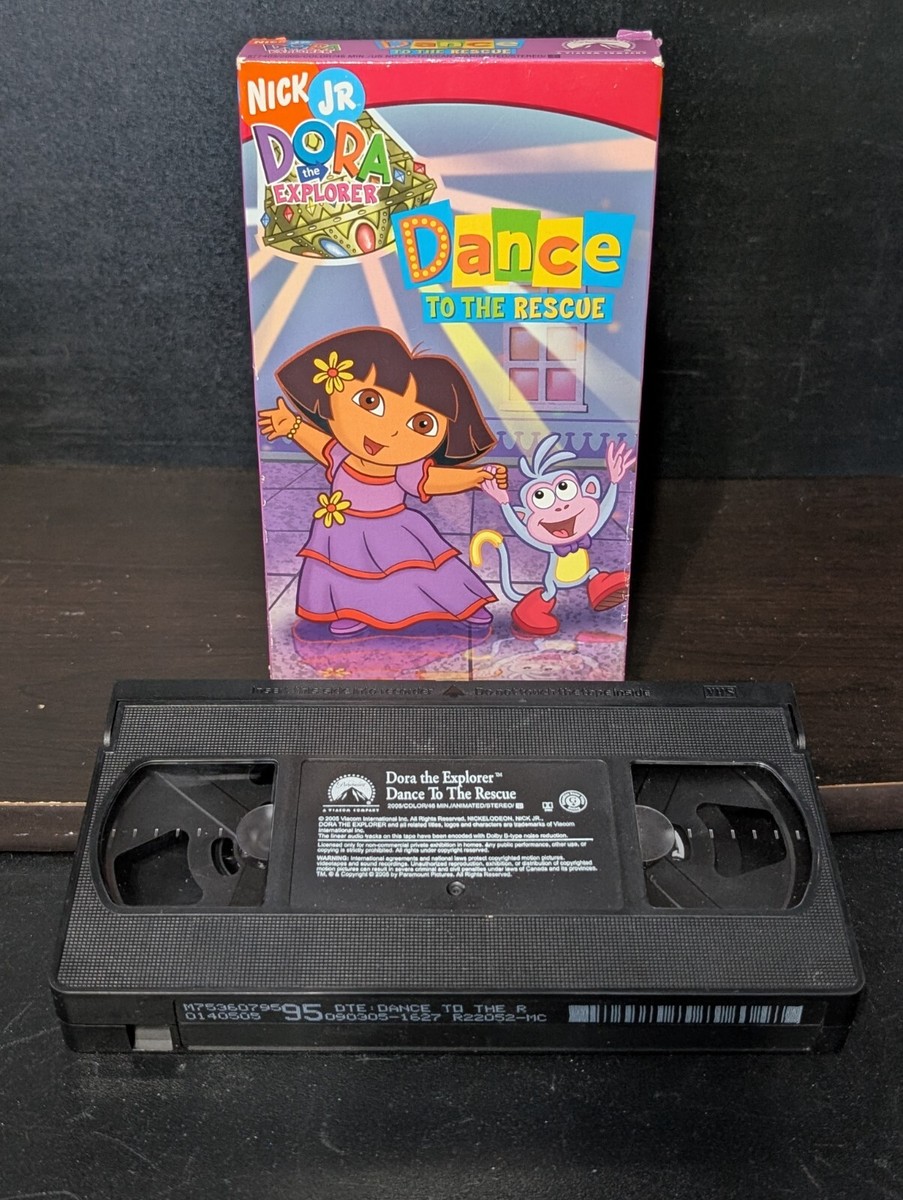Nick Jr. Dora the Explorer Dance To The Rescue VHS Tape