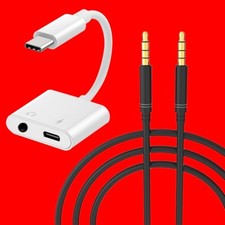 High Quality 2in1 TypeC to 3.5mm Audio Aux Cable  Audio Cable f Nokia 8 Sirocco