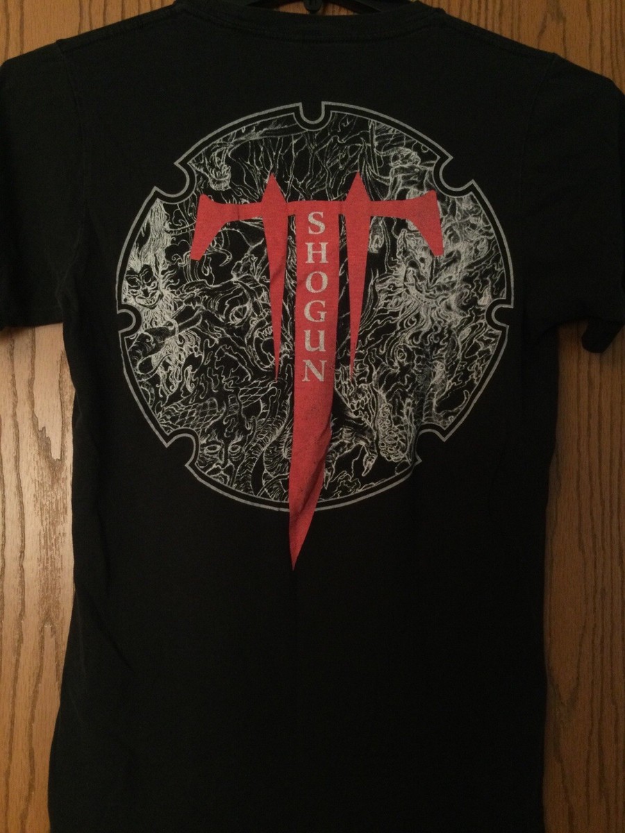 00s y2k TRIVIUM トリビアム 将軍 Tシャツ Lサイズ 黒 Trivium - “Shogun” - Black Shirt - No Tag - Small Hole In Rear