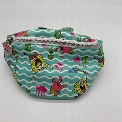 New Loungefly Nickelodeon Spongebob Jelly Fishing Fashion Waist Fanny Pack