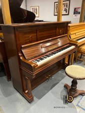 Knauss Coblenz - Large German Upright Piano - Mahogany - Inc Stool,