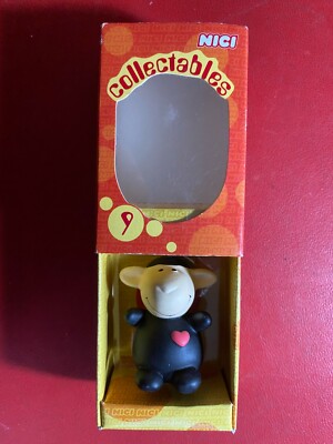 NICI COLLECTABLES FIGURES No. 9 BLACK SHEEP, HANDMADE ANIMAL GADGETS / Gift Idea