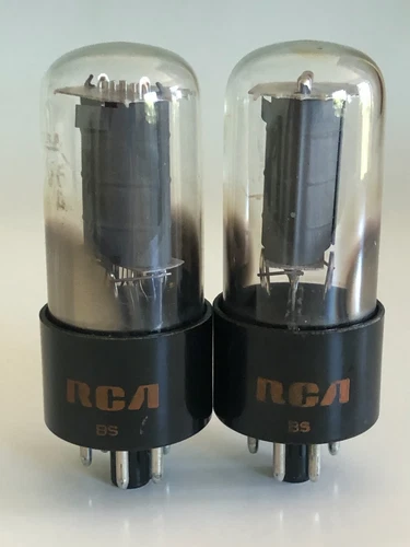 Pair of RCA 6V6GTA Vacuum Power Tube Vintage 1967 for Fender Guitar Amplifier