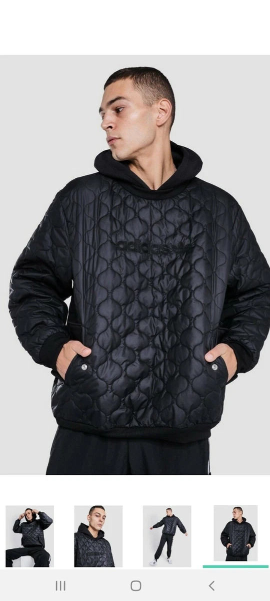 adidas Originals Quilted Hoodie men size large . RRP 150 . New