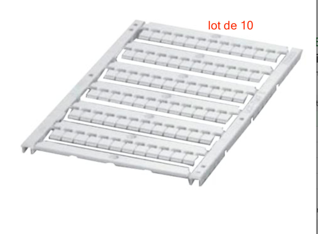 Repères UCT-TMF 5 Phoenix Contact pour imprimante THERMOMARK CARD 0828744