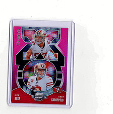 2020 Panini Contenders Optic Xs and Os Pink /75 Jimmy Garoppolo Nick Bosa #XO23
