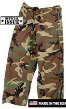 US Army woodland camouflage Ecwcs Goretex Cold Weather Hose XSmall XShort