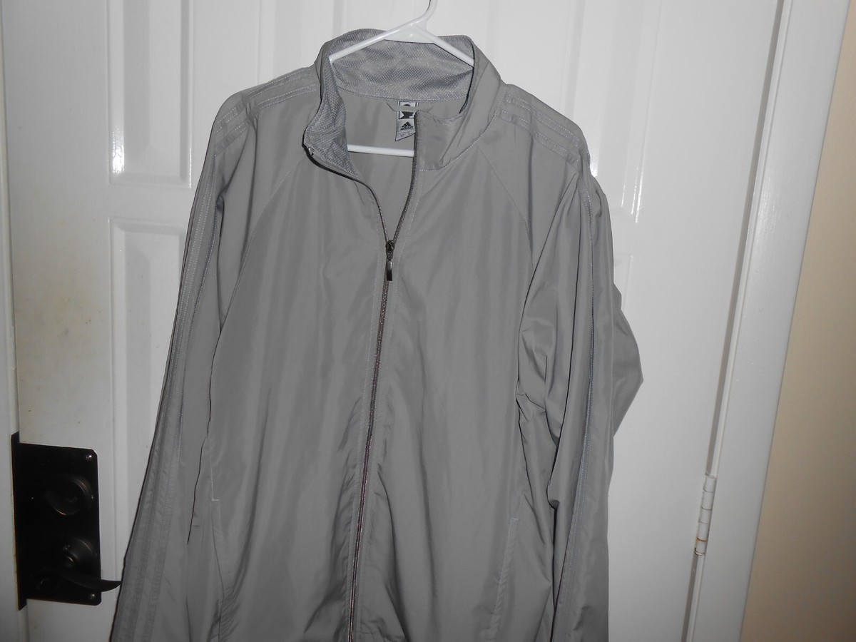 【ケイ】 Adidas Gray Windbreaker Jacket Mens XXL 2XL | eBay