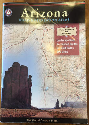 Arizona Road & Recreation Atlas 6th Edition 2007 Camping Recreation GPS Good PB
