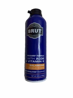 (1) Brut Tri Guard Men's Formula Balancing Shave Foam Aloe & Vitamin E 9.5 oz