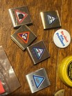 Very Nice Junk Drawer Lot Knife Boy Scout Merit Awards, Fossils, Pins Military, — photo 10