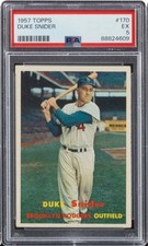 1957 Topps #170 Duke Snider PSA 5