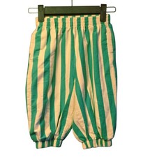 Hanna Andersson green and cream striped boys pants size 2t
