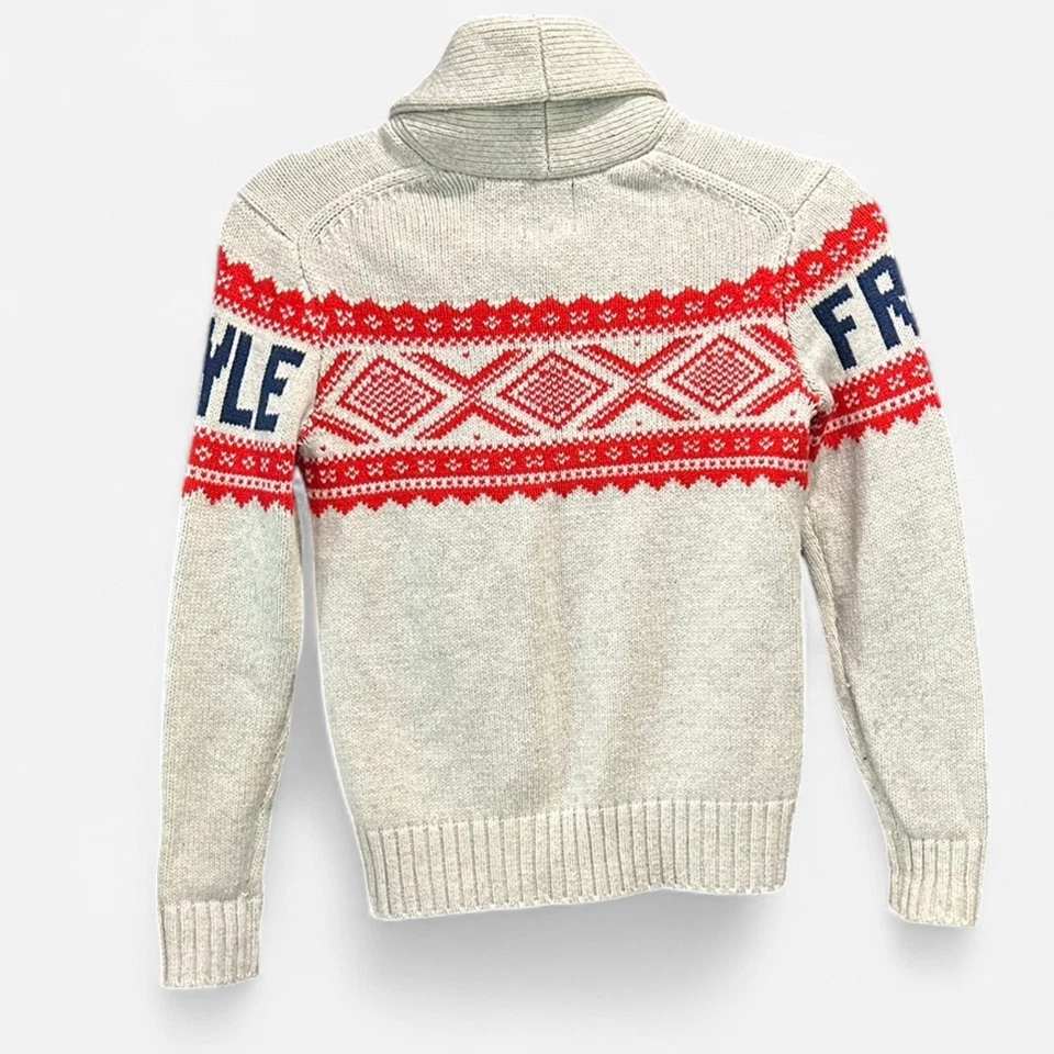 Cárdigan Gap Kids Estilo Libre Cuello Chal Isla Justa Abuelo Niños Talla Mediana/8 Foto 3 de 4